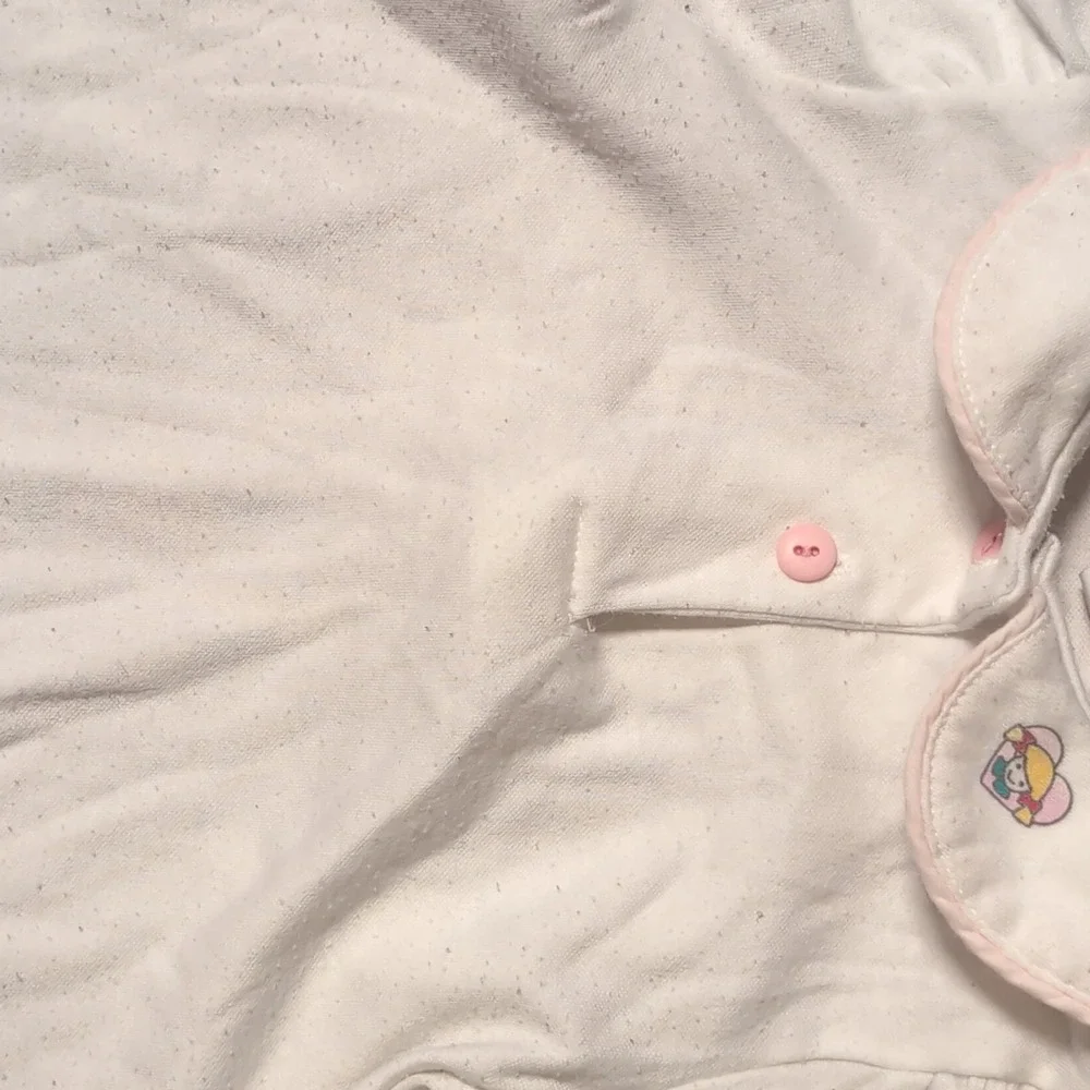 OshKosh B'gosh Long Sleeve Shirt Girls 3T White Cotton Graphic 1990s USA